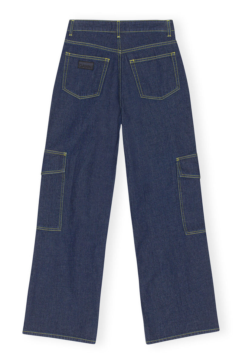 Rinse Denim Angi Jeans, Cotton, in colour Rinse - 2 - GANNI