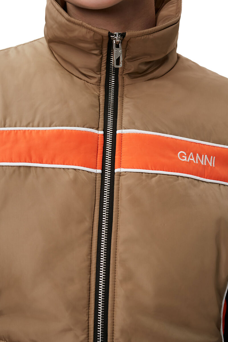 Block Colour Light Padded Jacket , Recycled Polyester, in colour Block Colour - 4 - GANNI