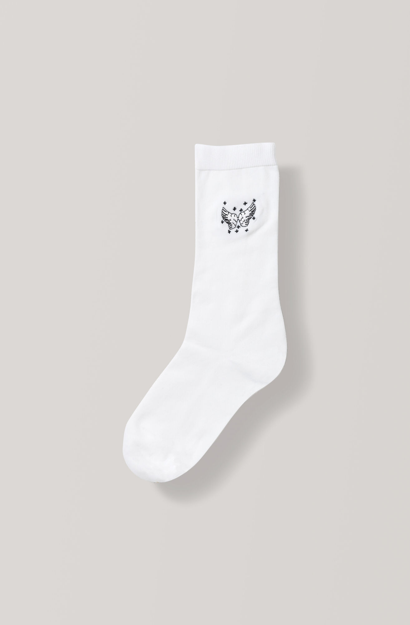 Embroidery Knöchelsocken, Wings, Egret Embroidery Knöchelsocken, Wings, Egret, hi-res
