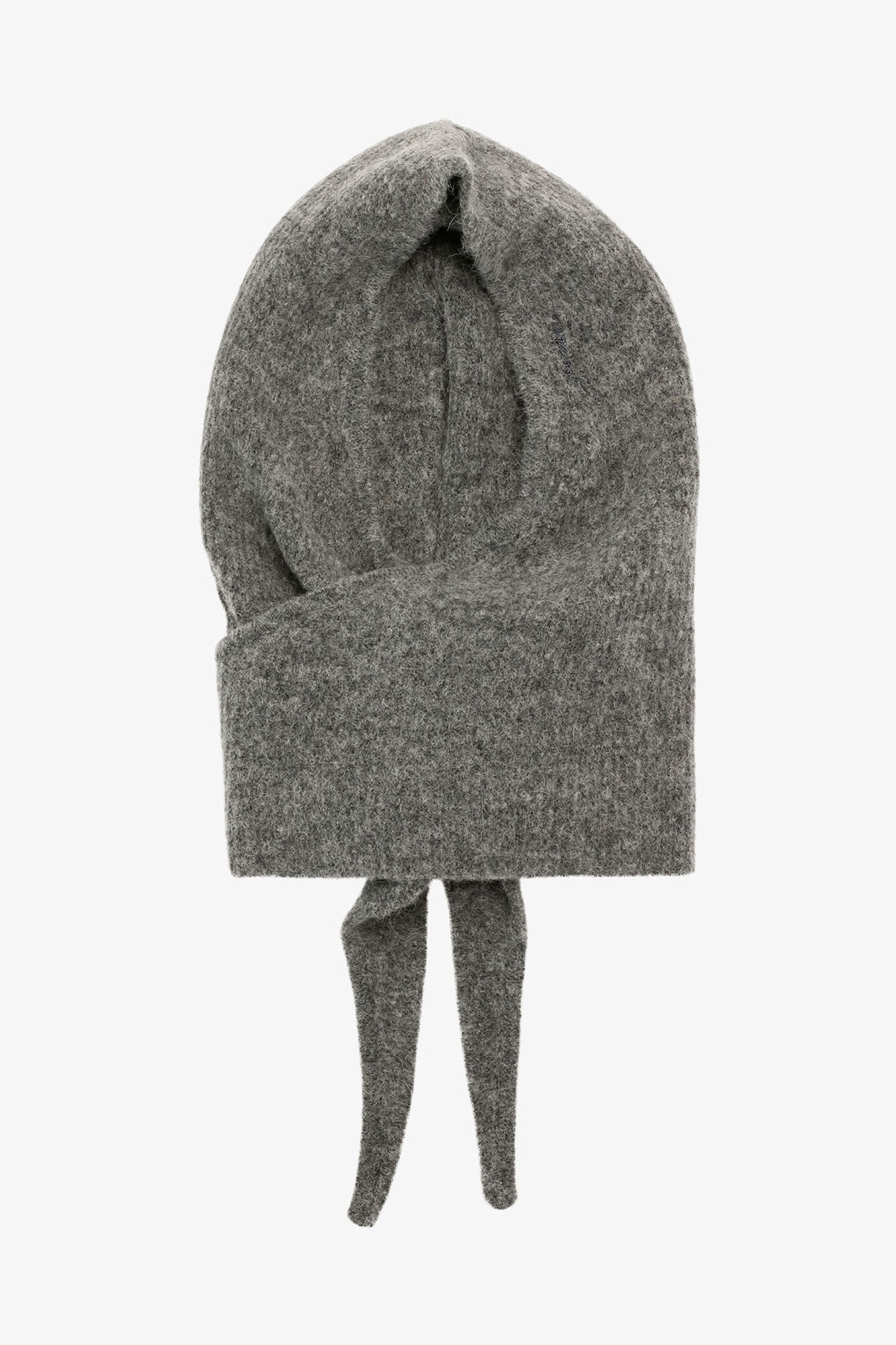 Paloma Melange Grey Soft Wool Balaclava | GANNI (Global) BR