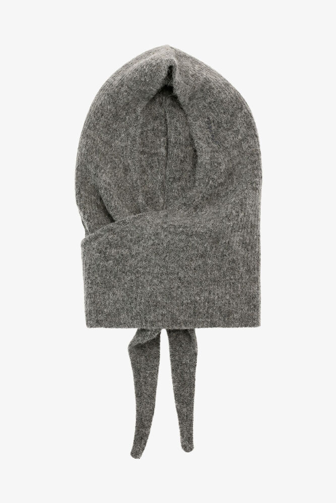 Grey Soft Wool Balaclava, Paloma Melange