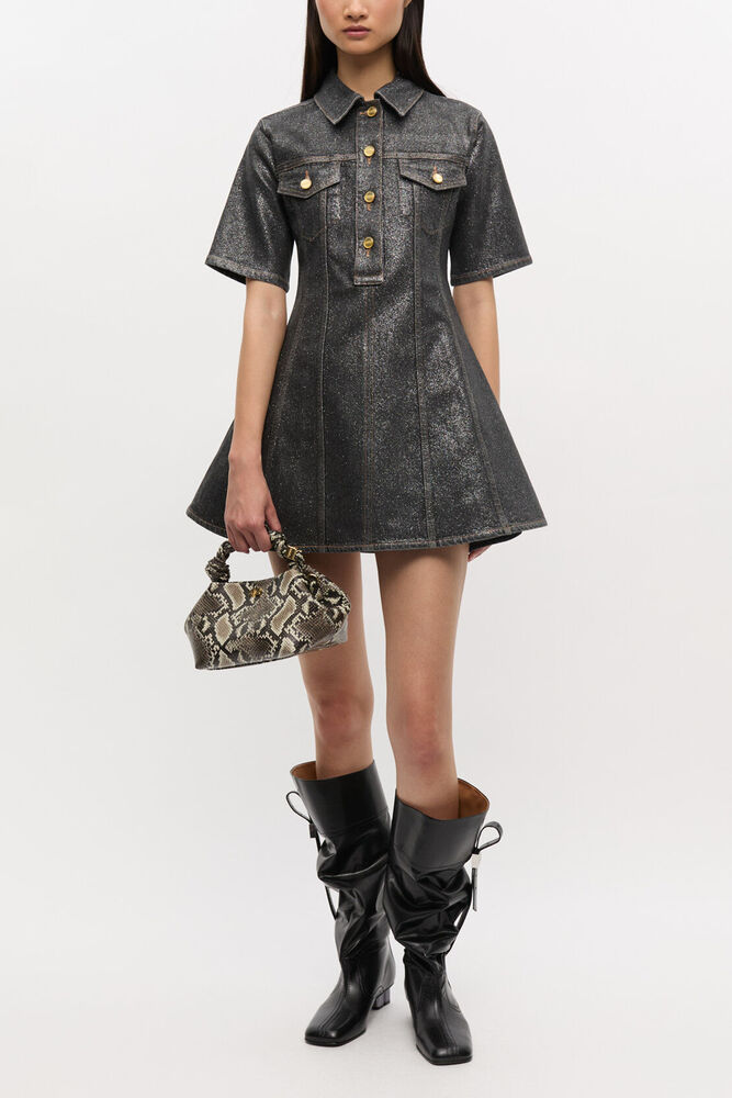 Snake Small Bou Bag, Egret