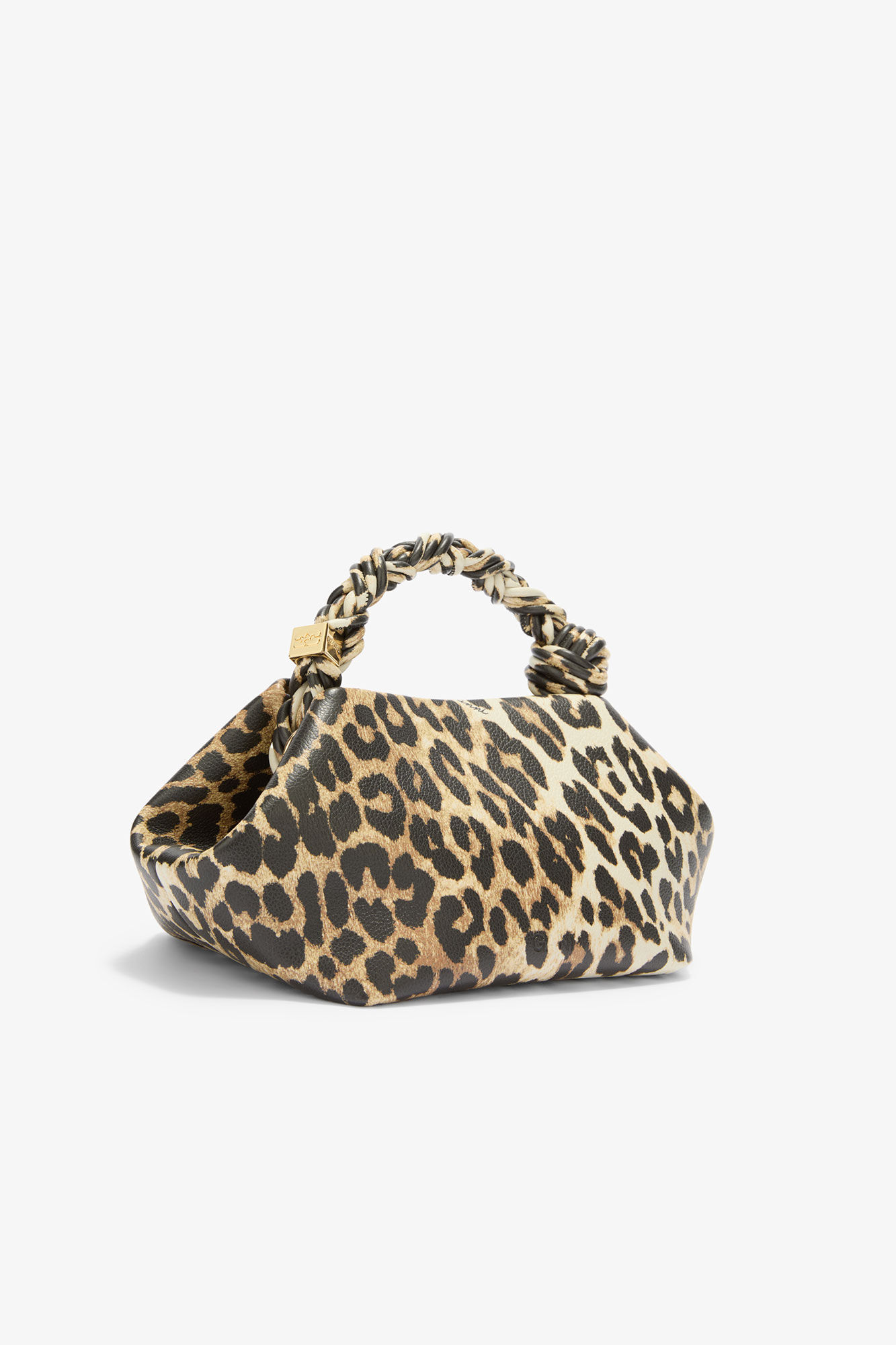GANNI x Disney Daisy Duck Leopard Small Bou Bag, in colour Almond Milk - 2 - GANNI