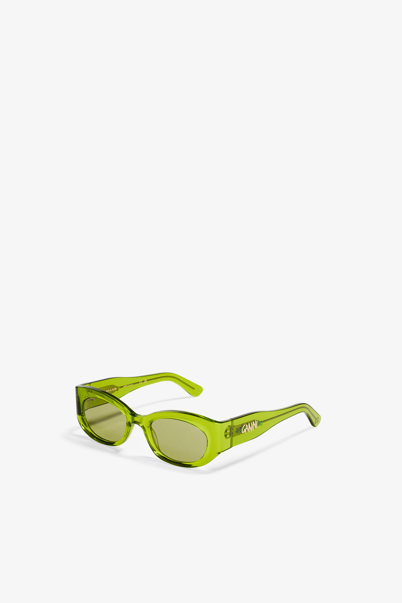 GANNI x Ace & Tate Xena Sunglasses, Acetate, in colour Kalamata - 3 - GANNI