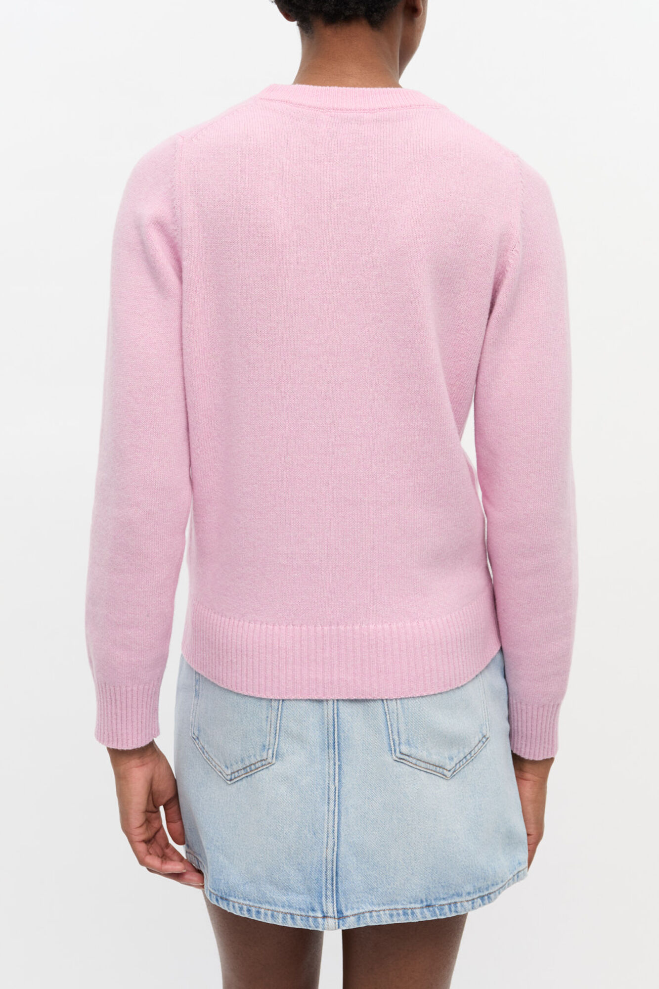 Pink Poodle Jumper, Wool, in colour Chalk Pink - 4 - GANNI