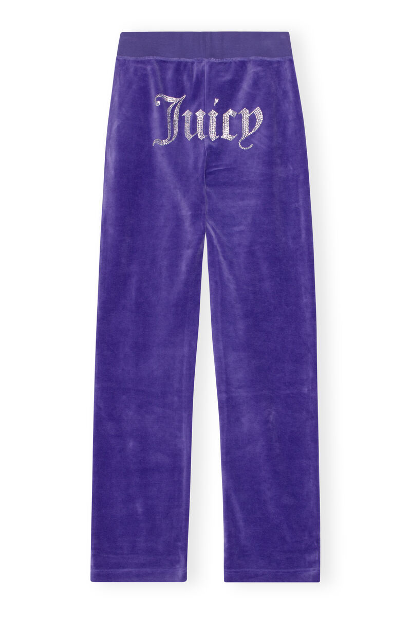 Straight-leg Drawstring Sweatpants, Organic Cotton, in colour Blue Iris - 2 - GANNI