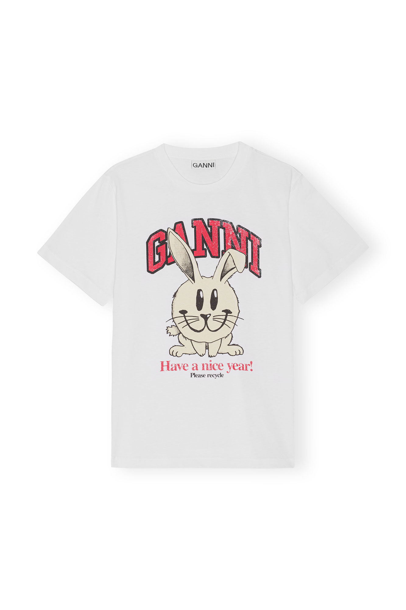 Ganni t-shirt décontracté en jersey basique
