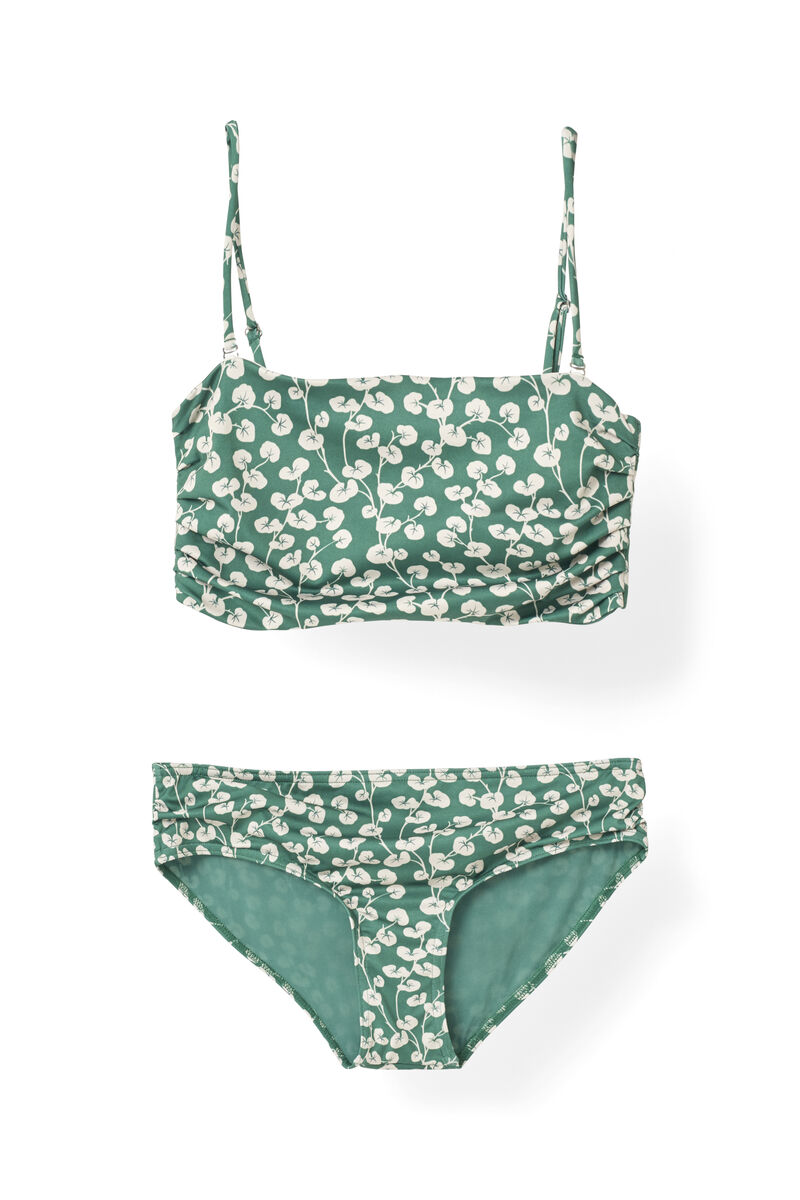 Lyme Swimwear Bikini, in colour Verdant Green - 1 - GANNI