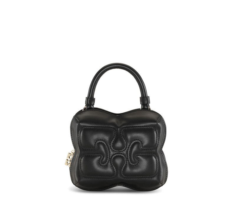 Black Small Butterfly Crossbody Tasche, Polyester, in colour Black - 1 - GANNI