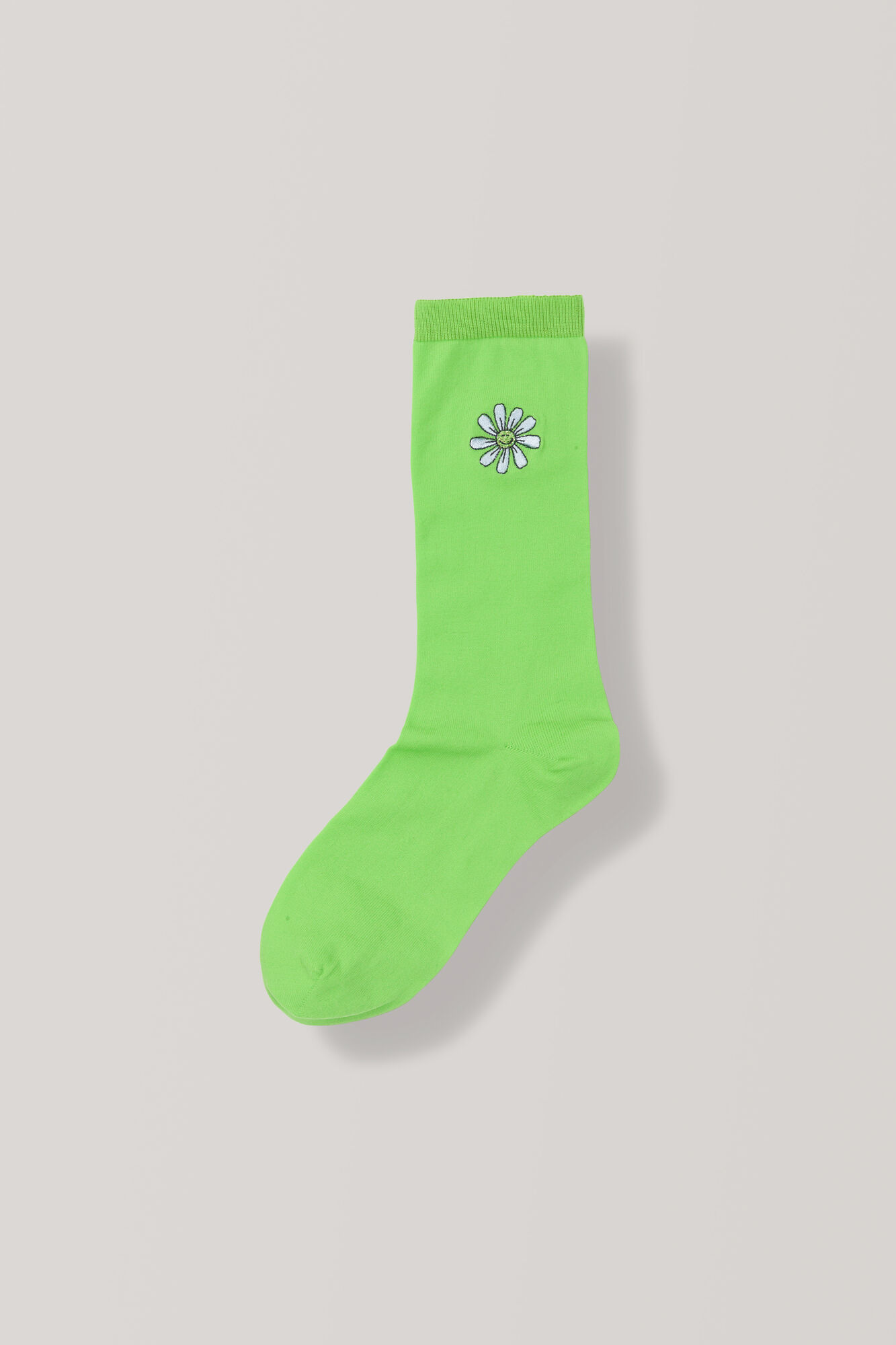 Classon Embroidery Ankle Socks, Daisy, Classic Green Classon Embroidery Ankle Socks, Daisy, Classic Green, hi-res