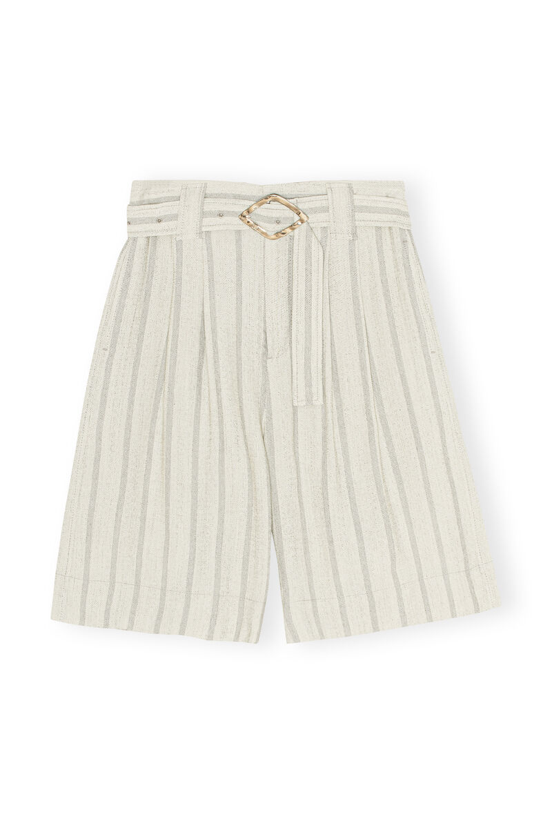 Long Shorts, LENZING™ ECOVERO™, in colour Phantom Stripe - 1 - GANNI