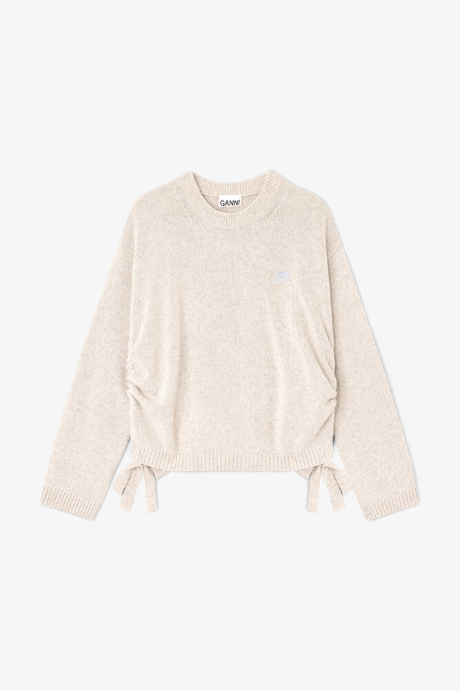 Beige Wool Mix Jumper, Sand