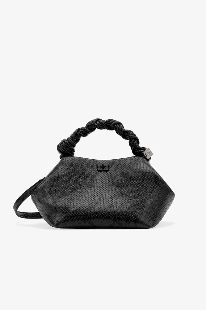 Smart orm small GANNI Bou väska, Croco