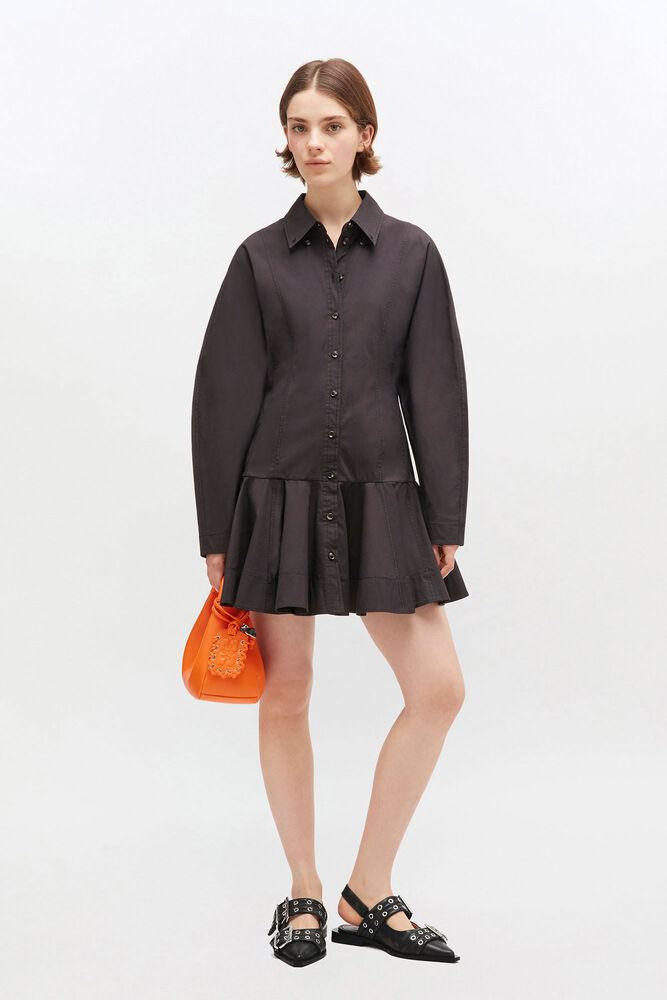 Black Shirt Dress, Black