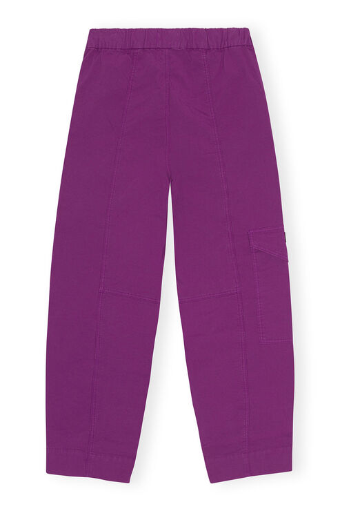 Ganni Elasticated Curve Trousers Women's Size 12 Elastane/organic Cotton