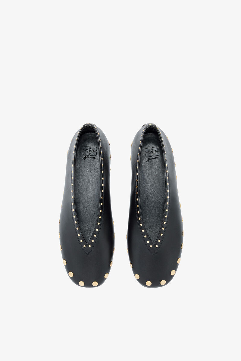Jenny Ballerina in Black, Cotton, in colour Black - 3 - GANNI