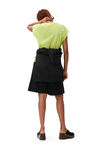 Drawstring shorts, Cotton, in colour Black - 2 - GANNI