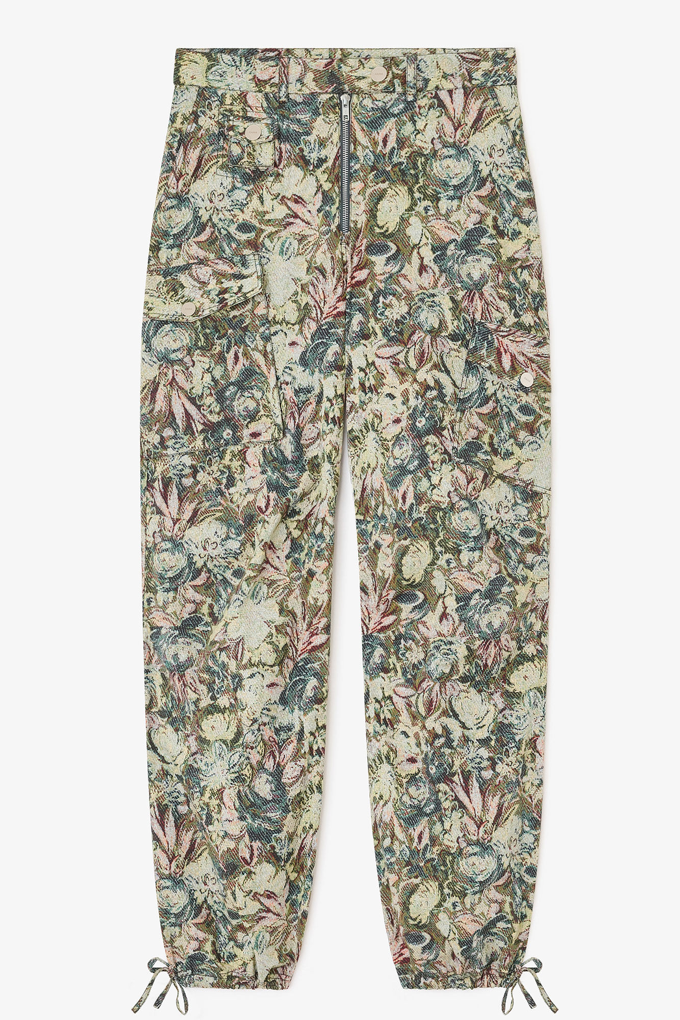 Taperstry Cargo Pants, Elastane, in colour Jadeite - 1 - GANNI