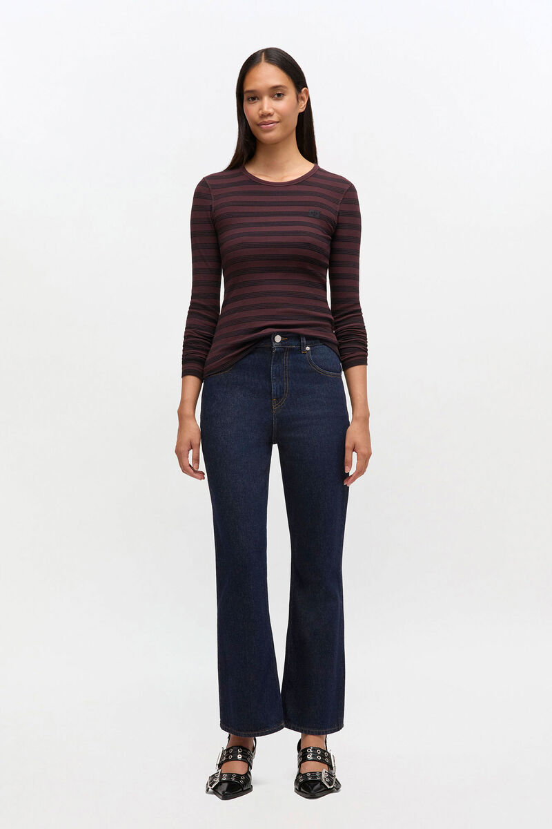 Dark Rinse Betzy Jeans, Organic Cotton, in colour Rinse - 2 - GANNI