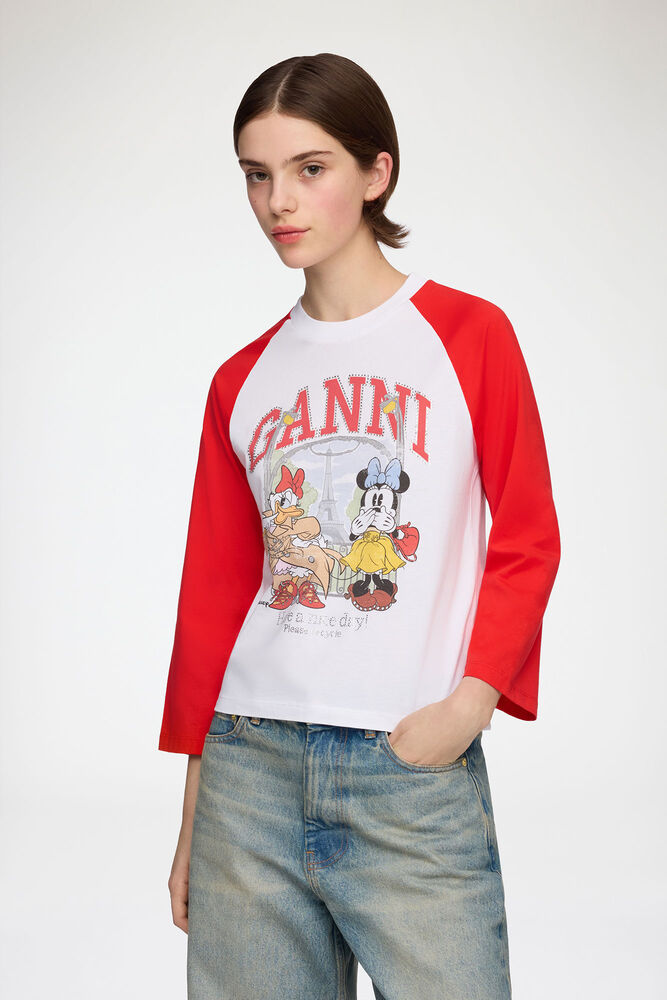 T-shirt with Minnie Mouse & Daisy Duck, Bright White
