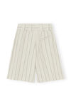 Lange shorts, LENZING™ ECOVERO™, in colour Phantom Stripe - 2 - GANNI