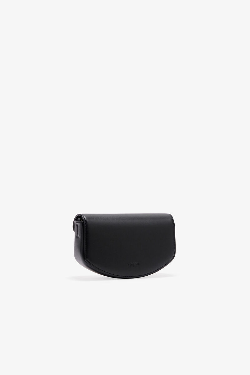 Black Apo-G Wallet On Chain, Polyester, in colour Black - 2 - GANNI