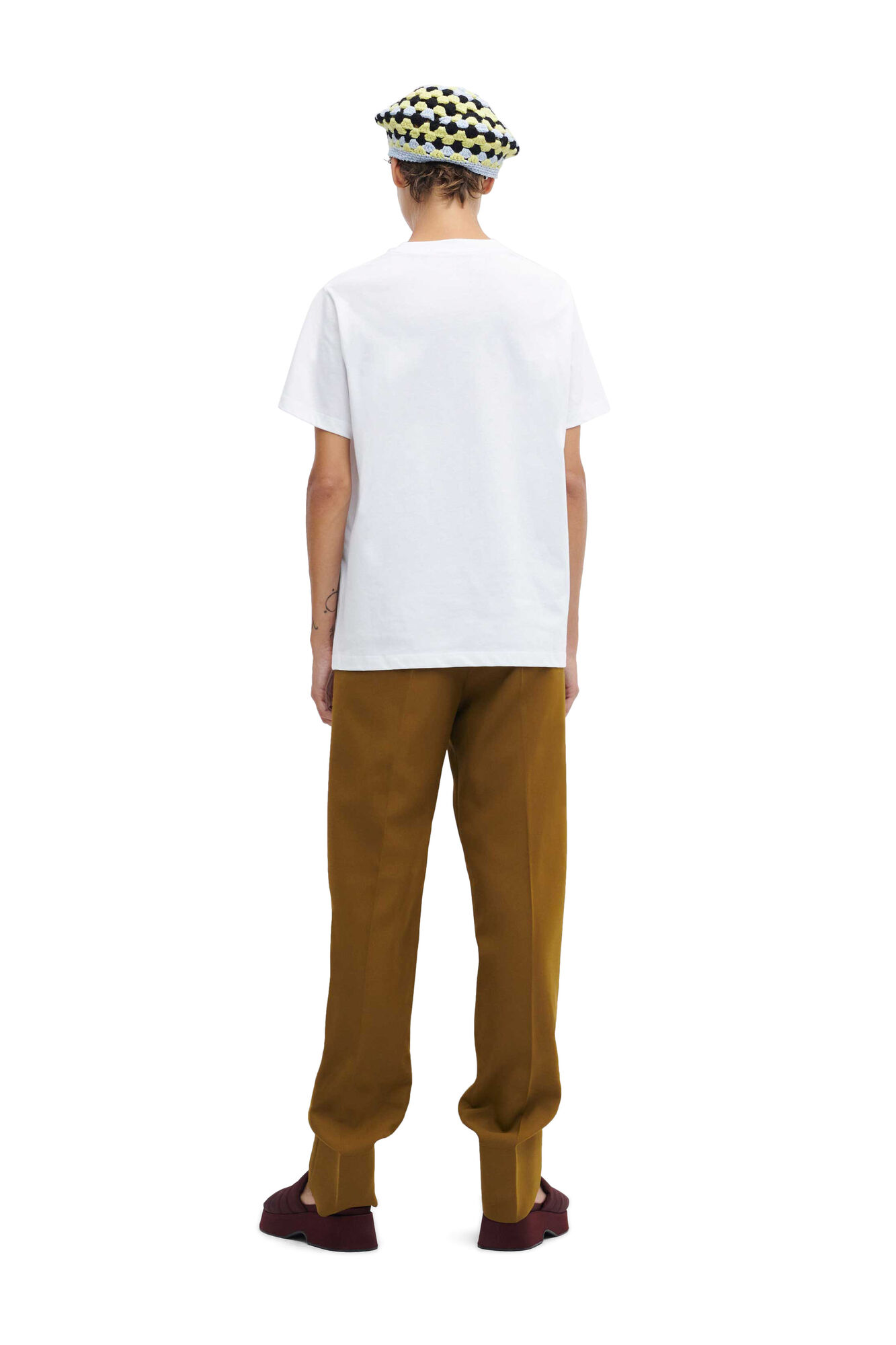 Love Club Tee, Cotton, in colour Bright White - 5 - GANNI