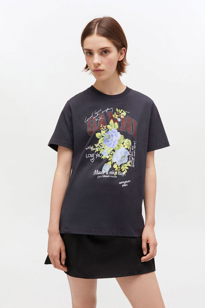 Svart t-shirt med ros, Phantom