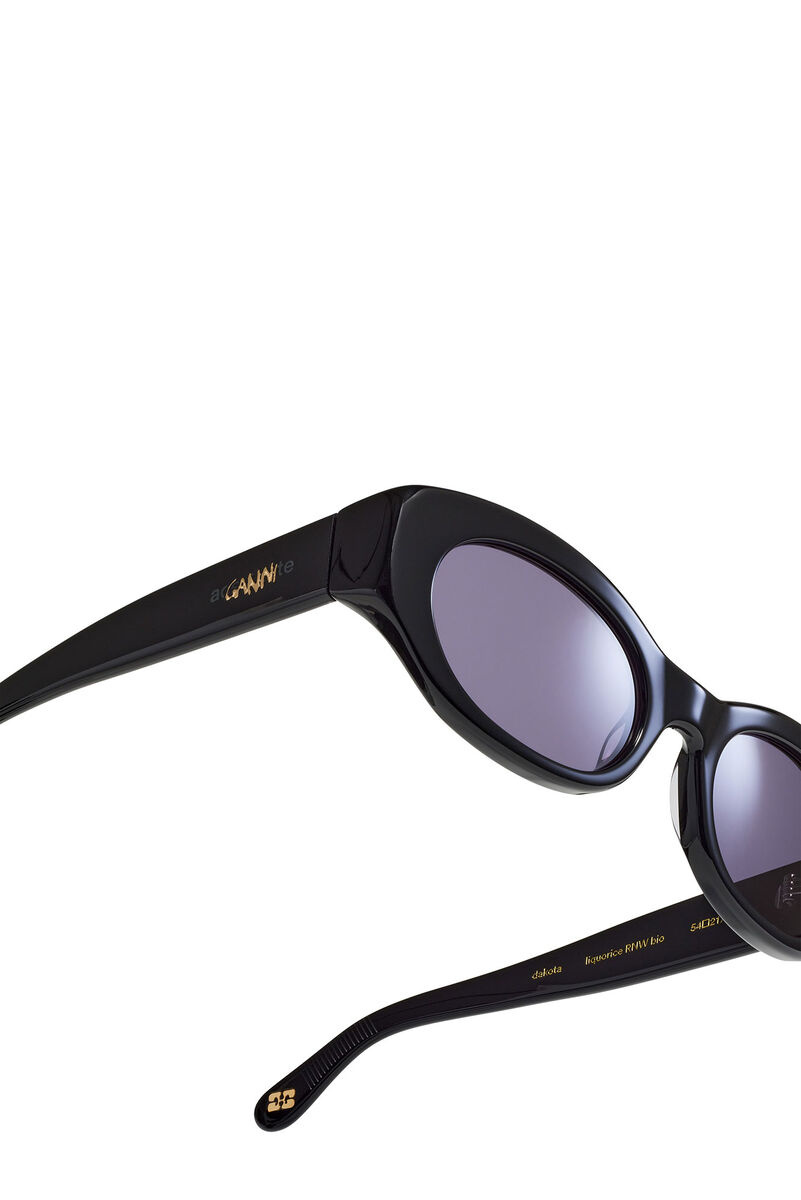 GANNI x Ace & Tate Black Dakota Sunglasses, Acetate, in colour Black - 4 - GANNI