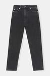 Comfort Stretch Cutye Cropped, Cotton, in colour Washed Black/Black - 1 - GANNI