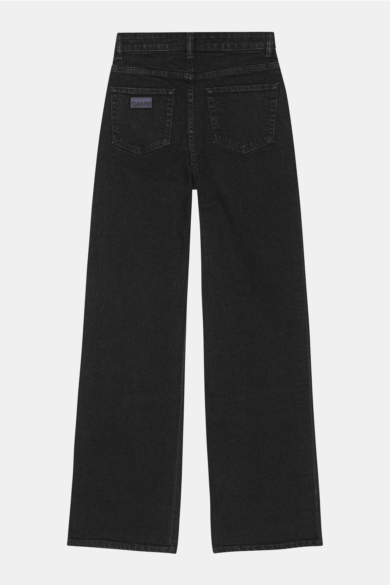 Washed Black Andi Jeans, Cotton, in colour Washed Black/Black - 2 - GANNI