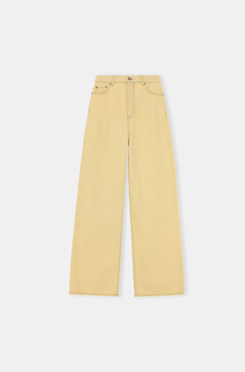 Magny Jeans, Cotton, in colour Rutabaga - 1 - GANNI