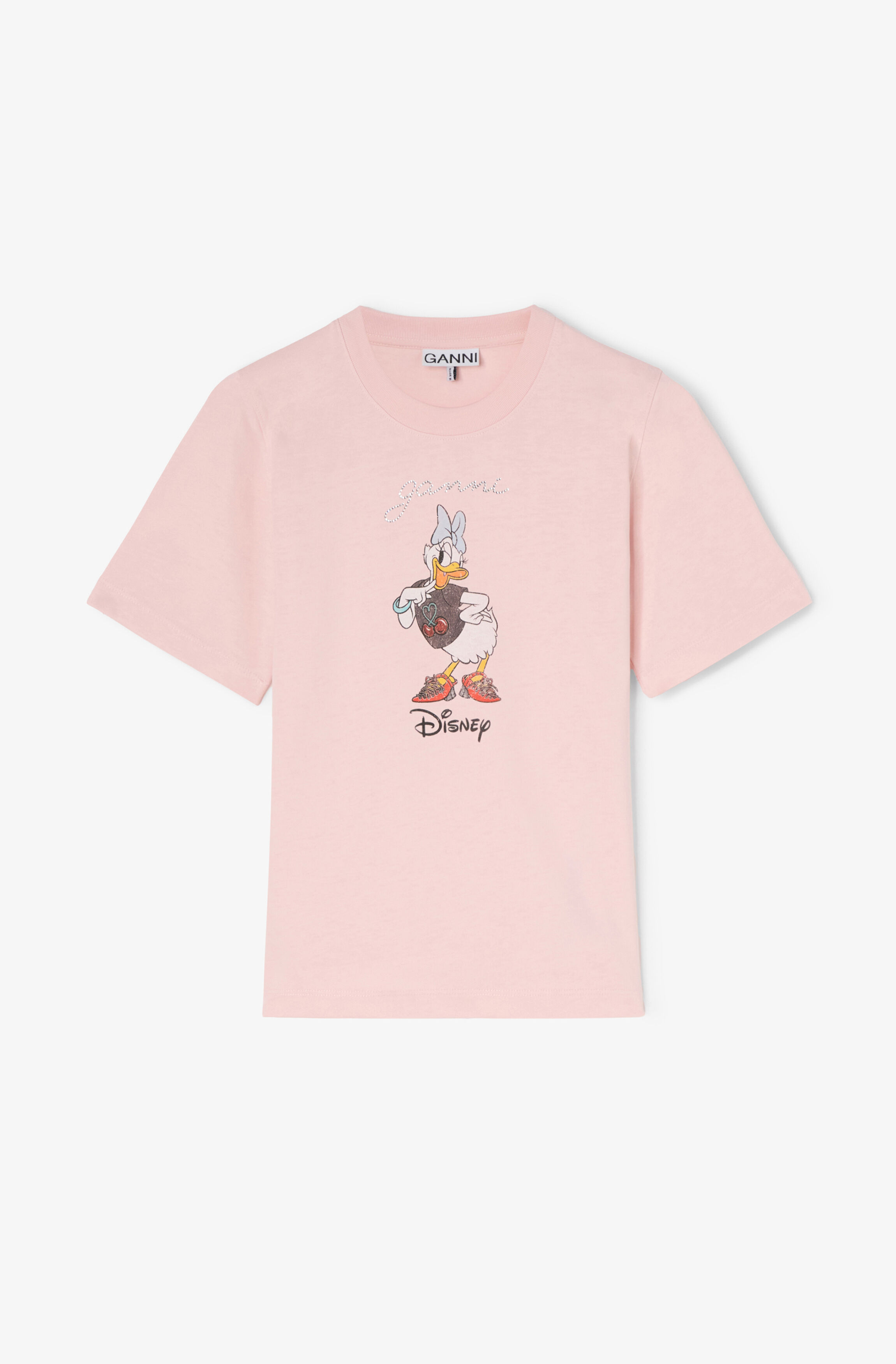 Daisy Duck Pink Printed Baby Fit T-shirt | GANNI US