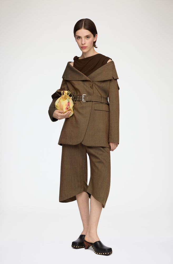 Blazer in Brown Wool Melange, Canteen