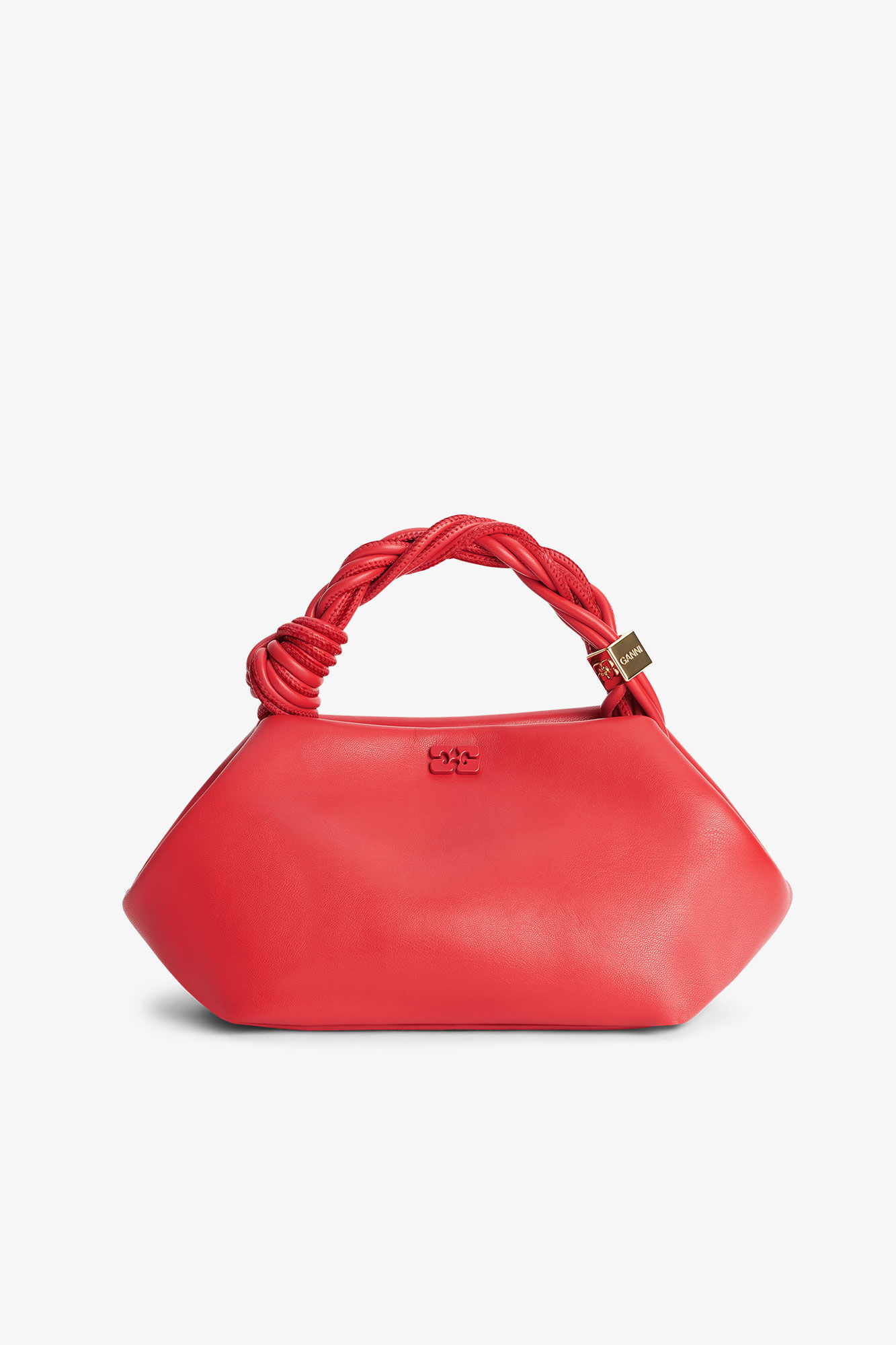 Red Small GANNI Bou Bag, Polyester, in colour Fiery Red - 1 - GANNI