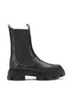 Mellanhöga chelsea boots, Leather, in colour Black - 1 - GANNI