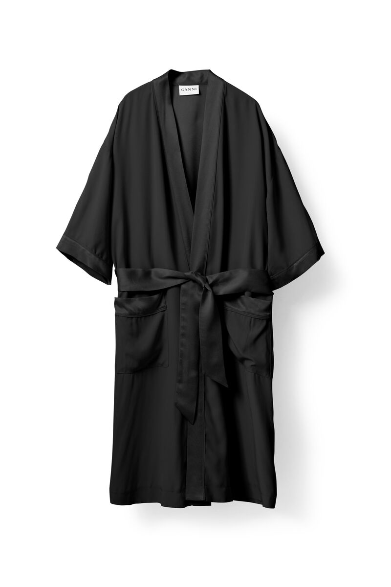 Kamiko Coat, in colour Black - 1 - GANNI