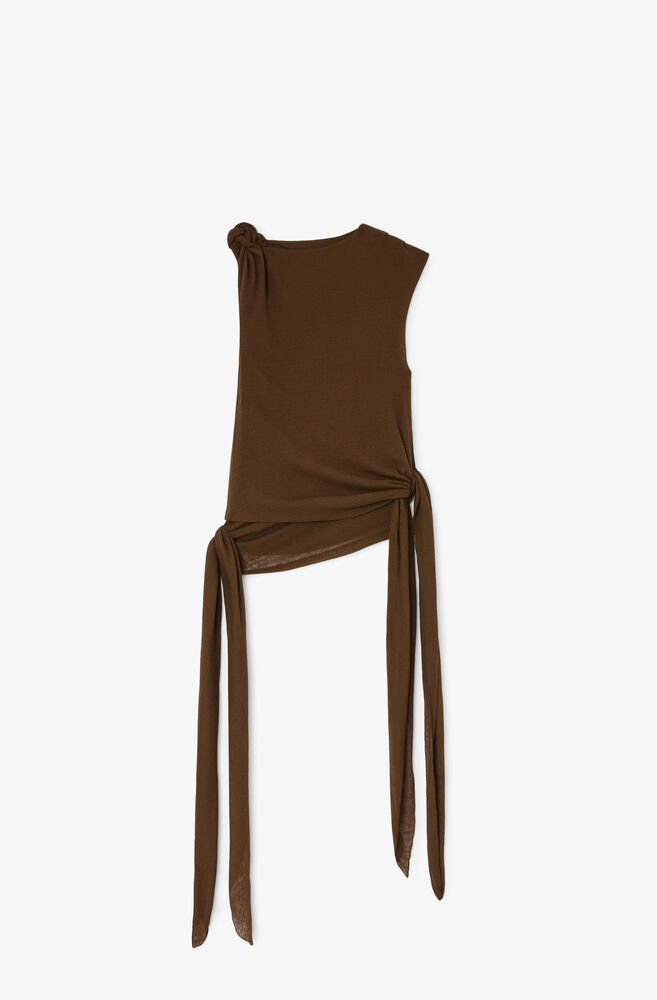 Top in Marl Mesh, Demitasse