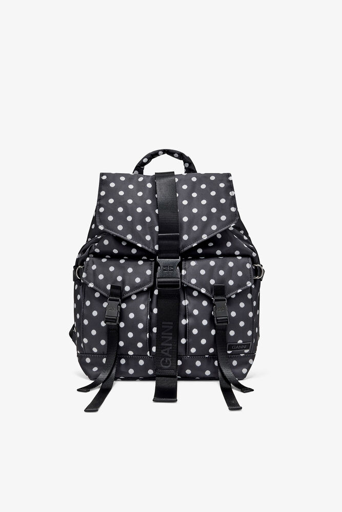 Dots Re-Tech Backpack, Black