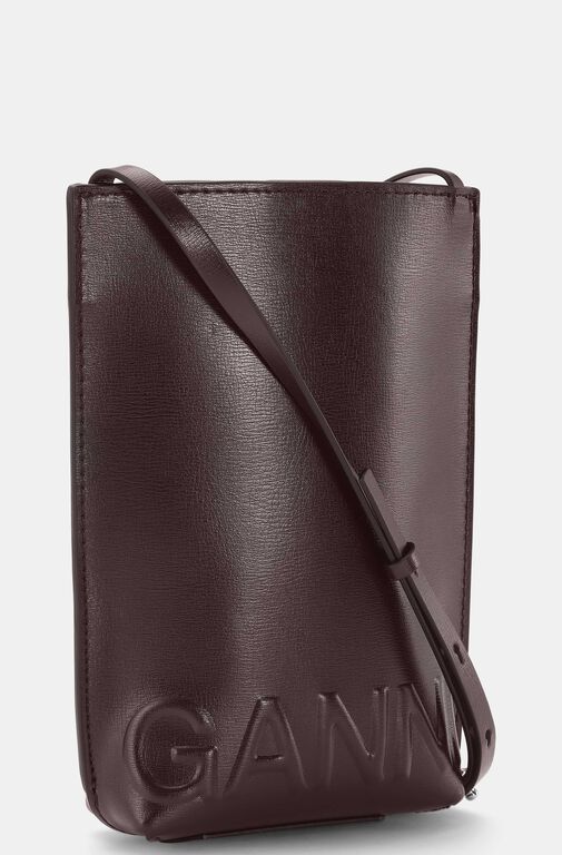 ganni mini crossbody logo bag