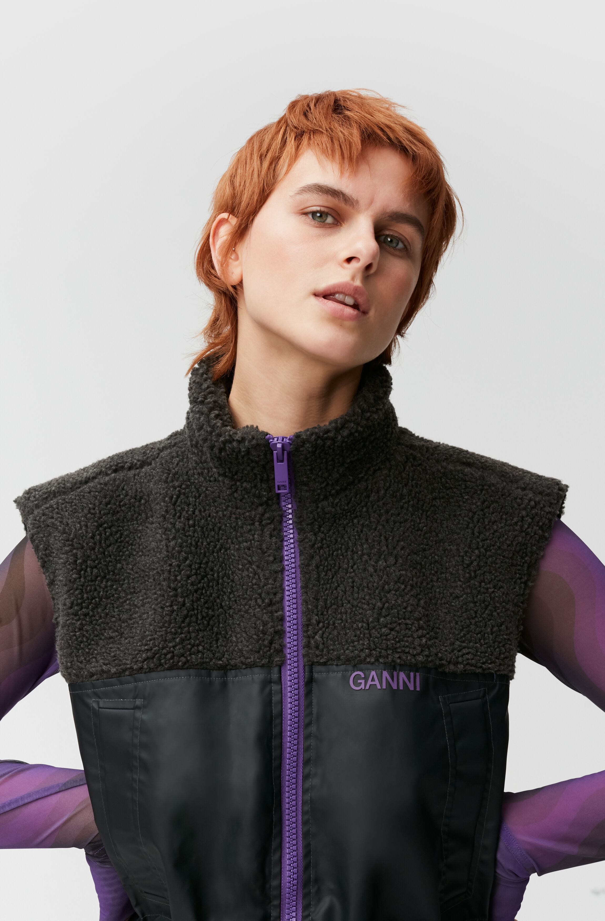 nylon fleece jacket