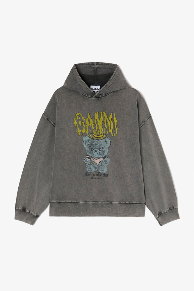 Vintage Wash Hoodie, Black Washed