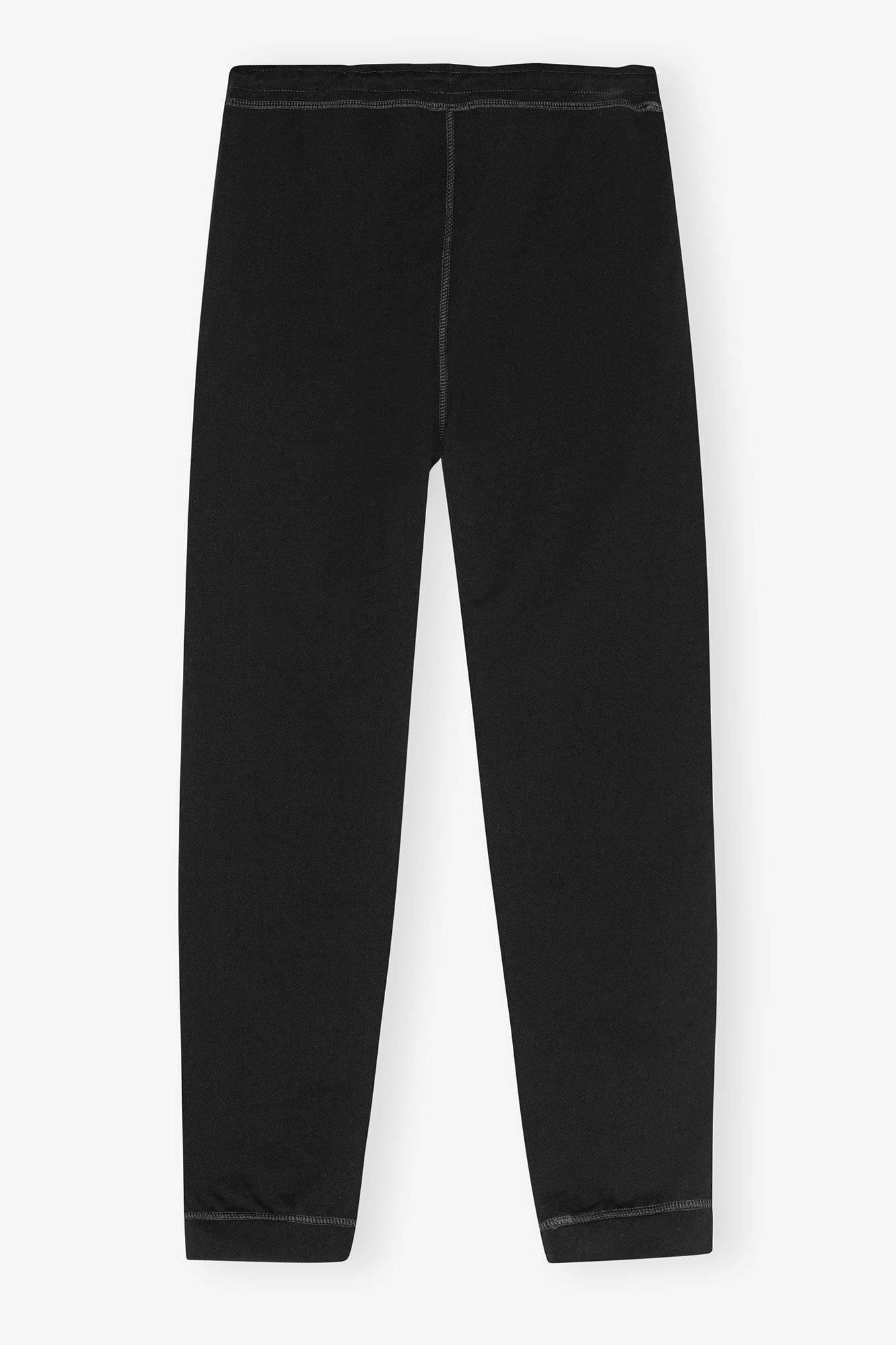 Schwarze Isoli-Hose mit Bündchen, Cotton, in colour Black - 2 - GANNI