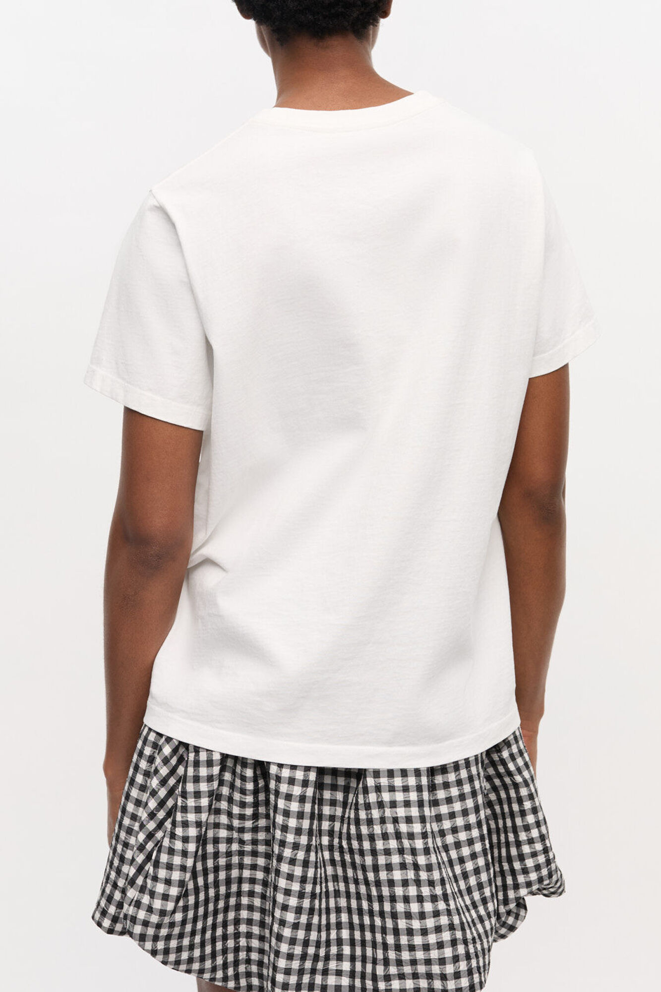 White Animal Print T-shirt, Organic Cotton, in colour Bright White - 3 - GANNI