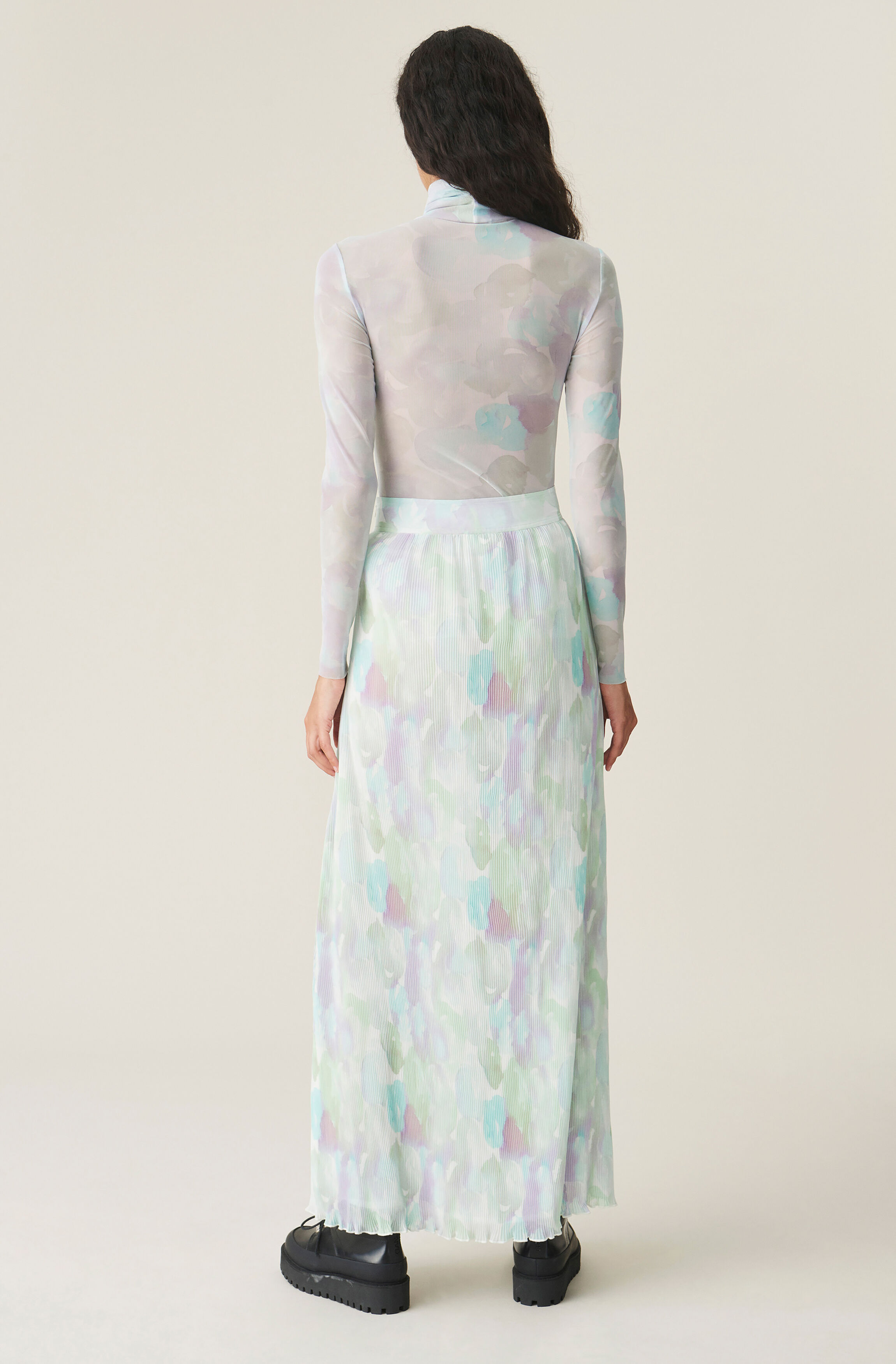 georgette maxi skirt