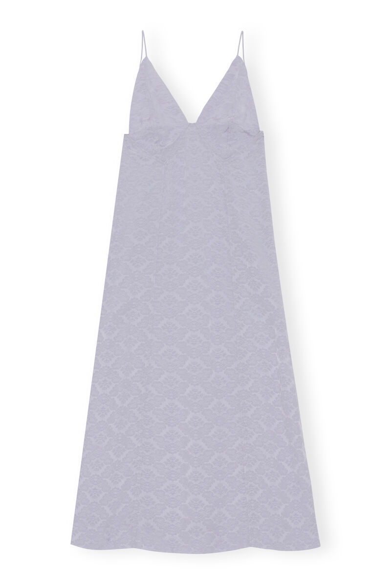 Maxi Slip Dress, Acetate, in colour Cosmic Sky - 1 - GANNI
