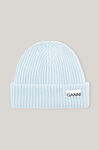 Beanie aus recycelter Wolle, in colour Heather - 1 - GANNI