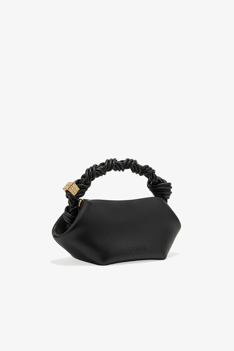 Black Mini GANNI Bou Bag, Polyester, in colour Black - 2 - GANNI