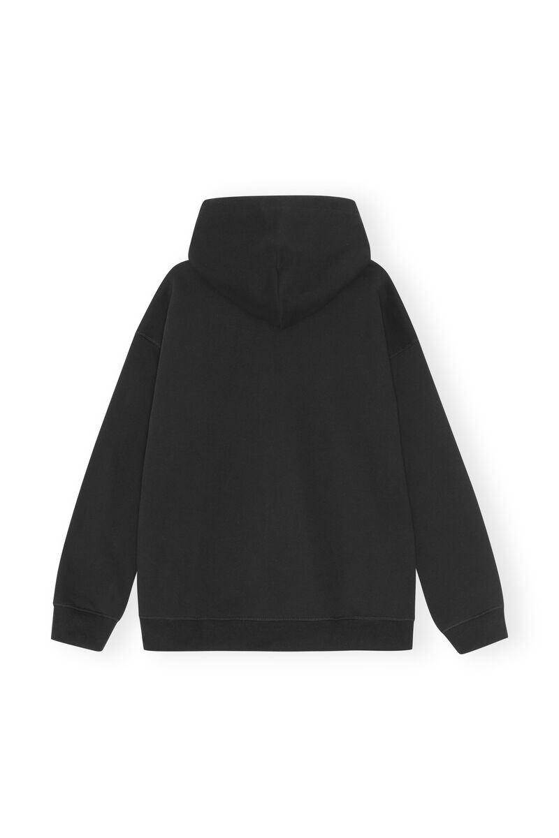 Software Isoli Software Oversized Zip Hoodie, Organic Cotton, in colour Black - 2 - GANNI