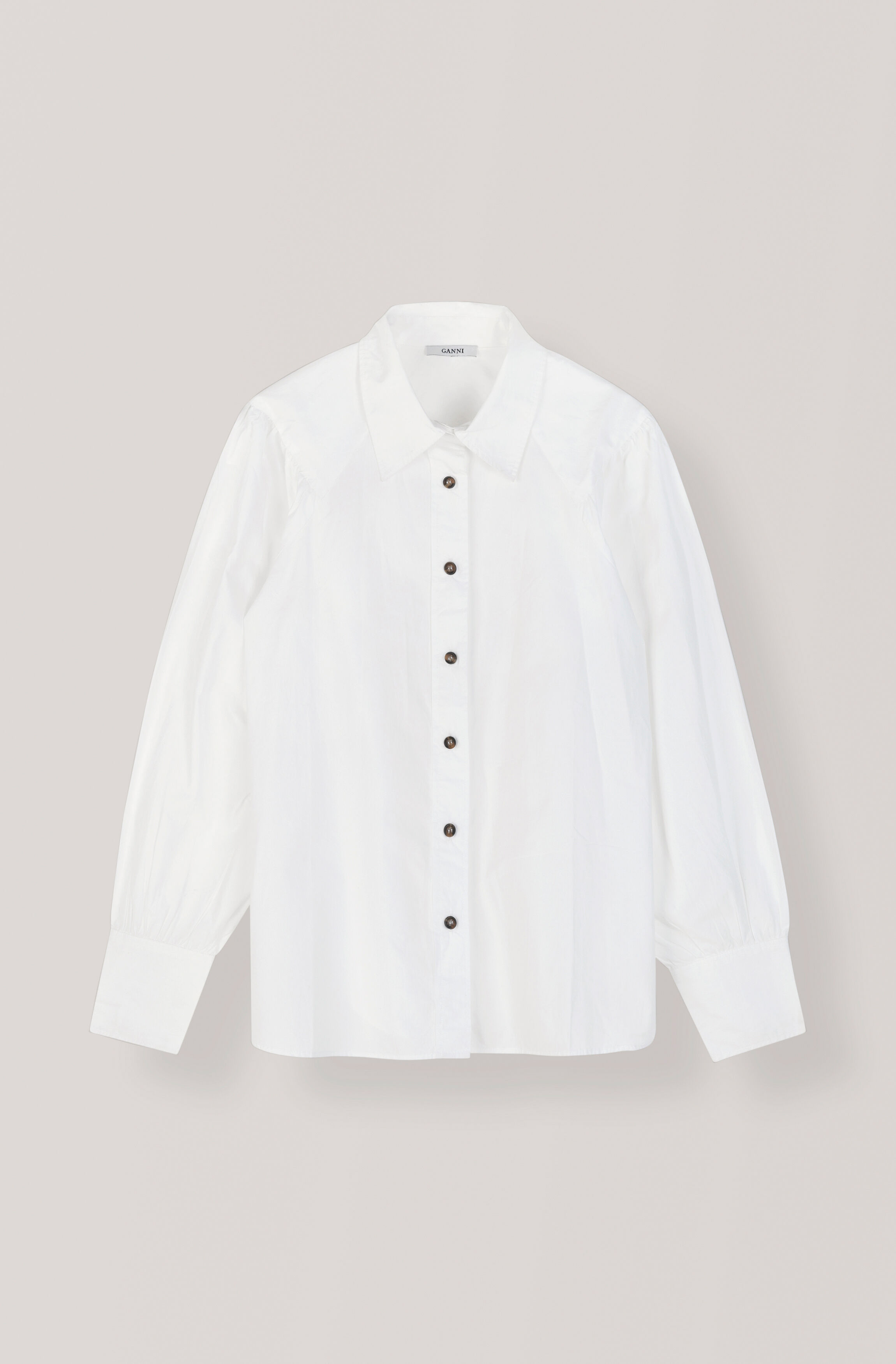 Ganni white shirt clearance